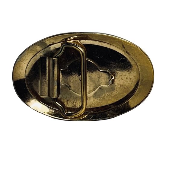 John Deere Gold/Silver Tone And Enamel 4WD Tractor Western Belt Buckle (5430) - Picture 3 of 3